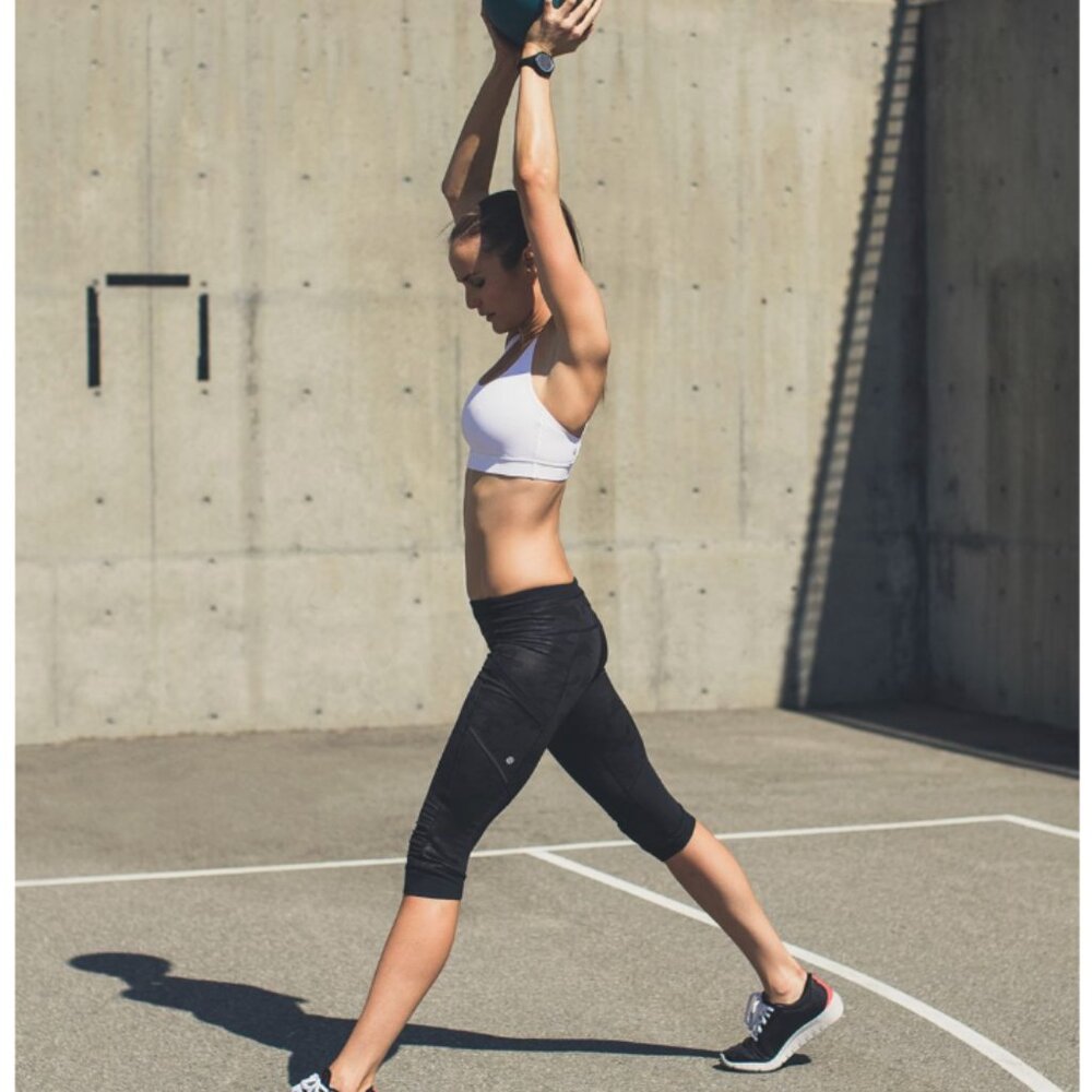 Lululemon Run For‎ Fun Crop Camo New Black size 4